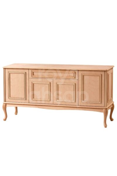 ROYS AHŞAP 4132 Masif Ham 180 Cm Dolaplı Konsol