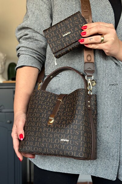 Just Polo Special Series Print Patterned Wallet Combination - 92055-Gq Brown,...