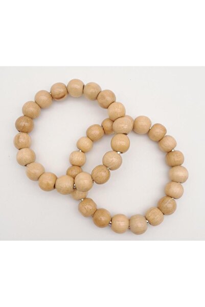 angel çanta aksesuar Bratara din lemn cu margele de 12 cm model culoare lemn ...