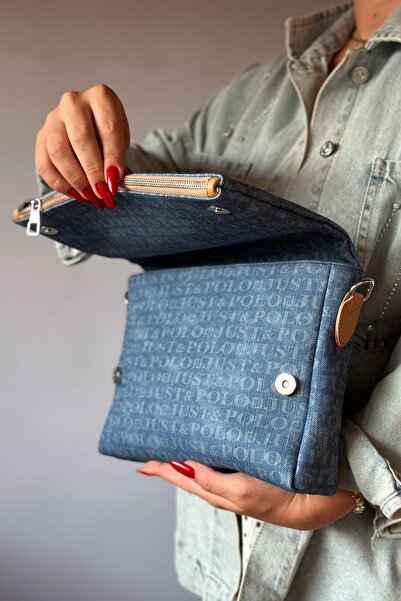 Just Polo Multi-Compartment Women's Crossbody Bag with Column Strap 4032 -GZD-