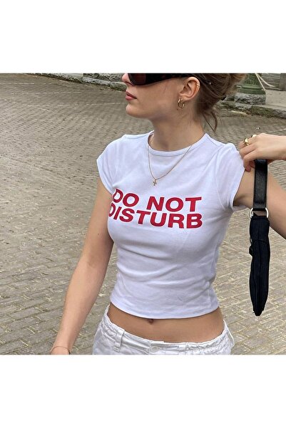 blushie Tricou pentru bebeluși Do Not Disturb, Tricou pentru bebeluși Y2K