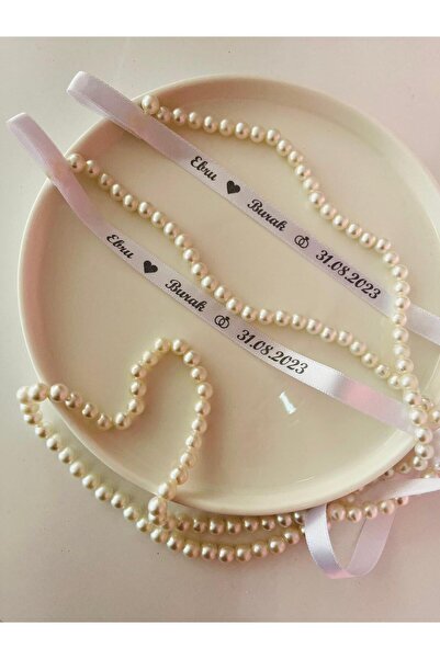 VIP HEDIYELIK incili söz kurdelesi özel isimli dökülen inci