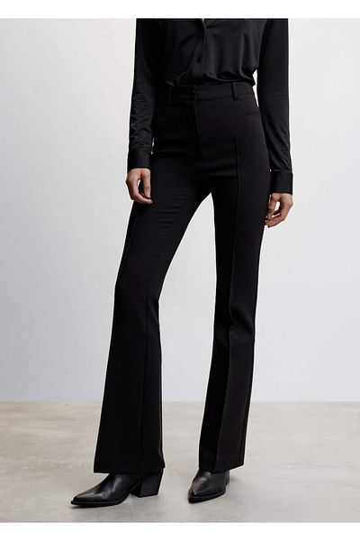 MANGO Woman Spanish Leg Pleated Trousers