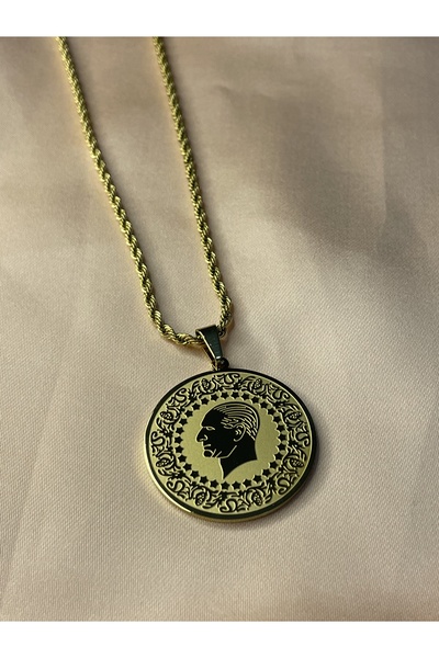 Mio Accessorio Steel Ata Lira Necklace