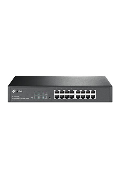 TP-LINK TL-SG1016DE 16 Port 10-100-1000 Mbps Switch Çelik Kasa Easy Smart Rount
