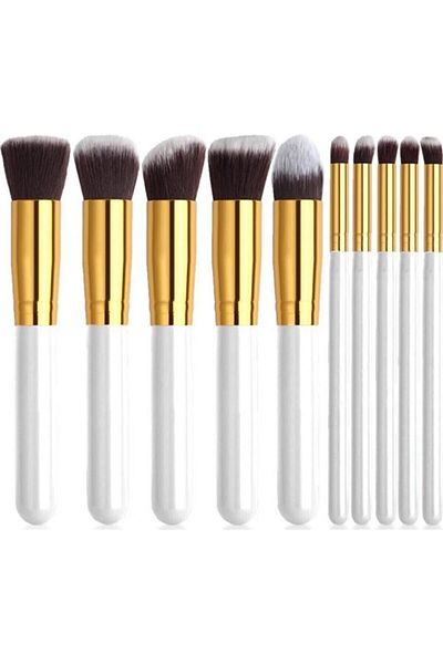 İzla Set de pensule de machiaj de culoare liliac 10 buc