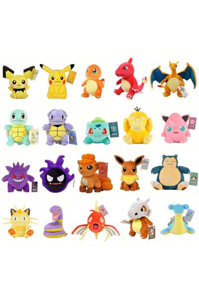 ThreeMB Toys Pokemon Orijinal Lisanslı Peluş Pikachu