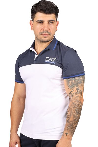 EA7 White Polo Collar T shirts Styles Prices Trendyol