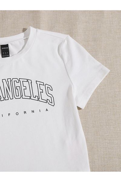 Jose Clothing ΓΥΝΑΙΚΕΙΑ ΛΕΥΚΗ ΕΚΠΤΩΜΕΝΗ ΚΟΝΤΟΜΑΝΙΚΗ ΣΤΟ ΣΩΜΑ OTURAN CROP TOP BABY TEE BLUZ