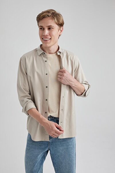 DeFacto Regular Fit Cotton Long Sleeve Shirt A4648ax23au