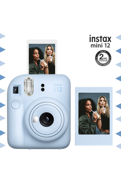 Fujifilm Instax mini 12 Mavi Fotoğraf Makinesi ve Fotoğraf Çerçeve Seti