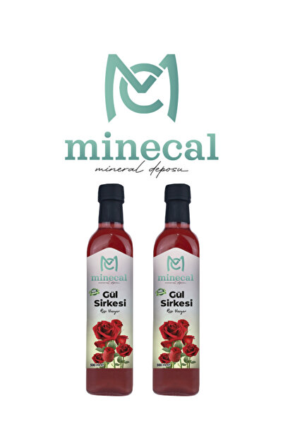 Minecal Gül Sirkesi 2x500 ml – %100 Katkısız Doğal | Şekersiz | Koruyucu Içermez