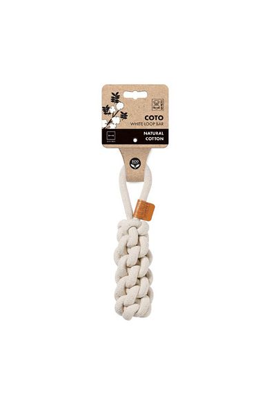 M-PETS Coto White Loop Bar Knitted Toy 22cm10648301