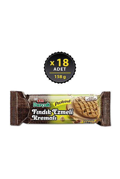 Eti Burçak Fındık Ezmeli Kremalı Proteinli 158 g x 18 Adet