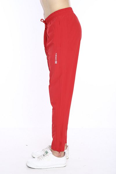 NEED LİFE Men's Red Micro Stretch Casual Trousers