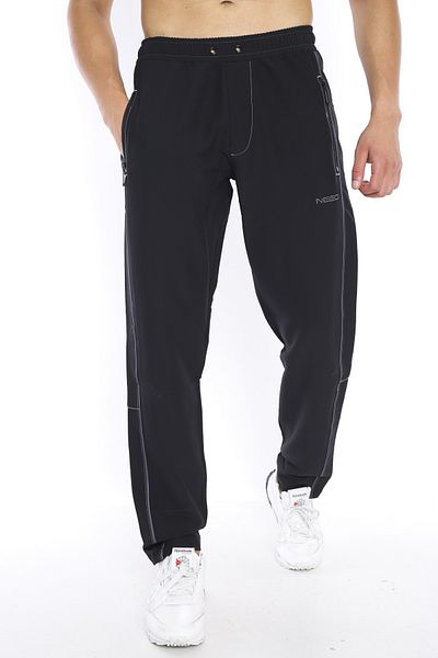 NEED LİFE Men's Black Double Woven Casual Trousers