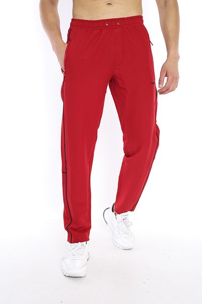 NEED LİFE Men's Red Double Woven Casual Trousers