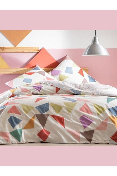 Taç Kevin Red Qeen Duvet Cover Set Single Duvet Cover Set Elastic
