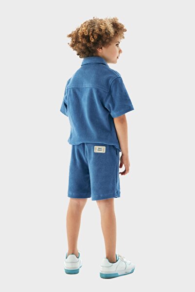Nebbati Erkek Çocuk Mavi Şort 23PFWNB3101