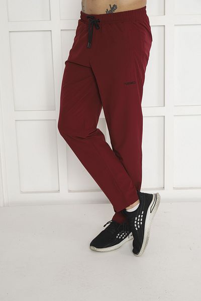NEED LİFE Men's Claret Red 2 Micro Stretch Sweatpants