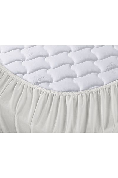 Menderes Home Ranforce White Plain Painting - Double, Cotton Collection
