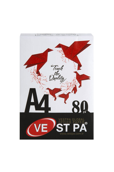 Vestpa White A4 Photocopy Paper 500 Sheets 80 Grams Single Pack / 1 Pack