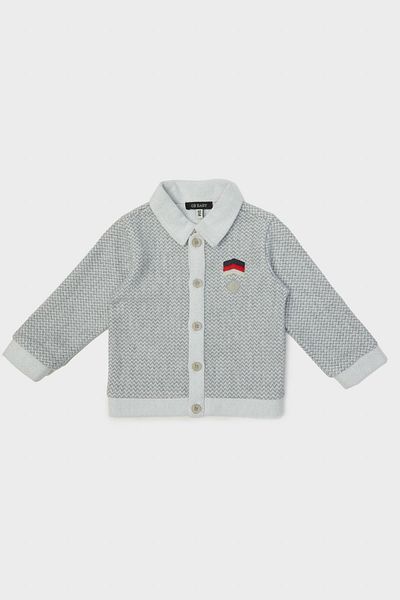 GB Baby Baby Boy Gray Cardigan 23PFWBG1708