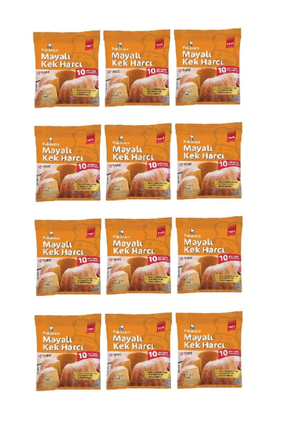 Pakmaya Mayalı Kek Harcı Sade  28 Gr X 12 Adet