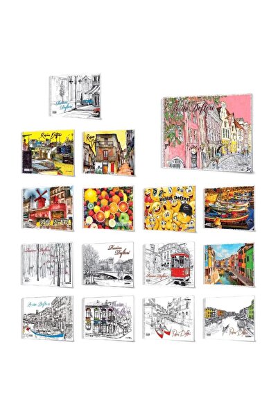 sert kırtasiye büro malzemeleri Sert Kırtasiye Resim Defteri 35X50 Spiralli K...