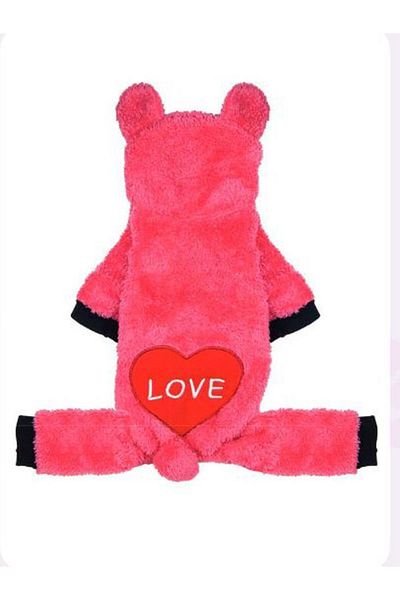 Aşkın Parti Evi Dog jumpsuit with heart