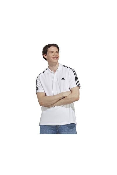 adidas M 3S Pq Ps Men's Casual Polo T-Shirt IC9312 White