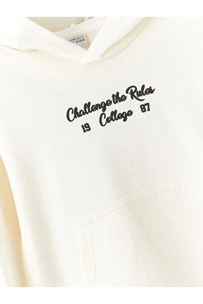 LC Waikiki LCW Kids Rahat Kalıp Kapüşonlu Baskılı Erkek Çocuk Sweatshirt