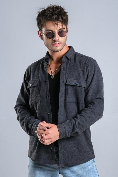 ByTrend Χειμερινό πουκάμισο ξυλοκόπο με σιδερένια κουμπιά MAR 4145