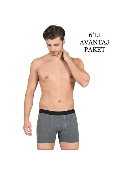 ByDon Ανδρικό Lycra Boxer Anthracite Πακέτο 6