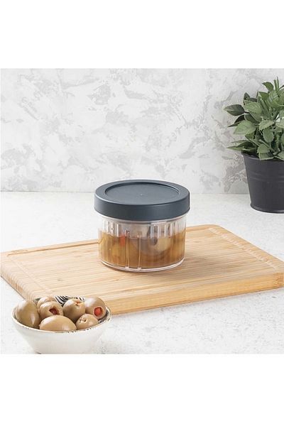 NESS AVM Olive Pot Pickle Holder-Olive Organizer Storage Container with Strainer