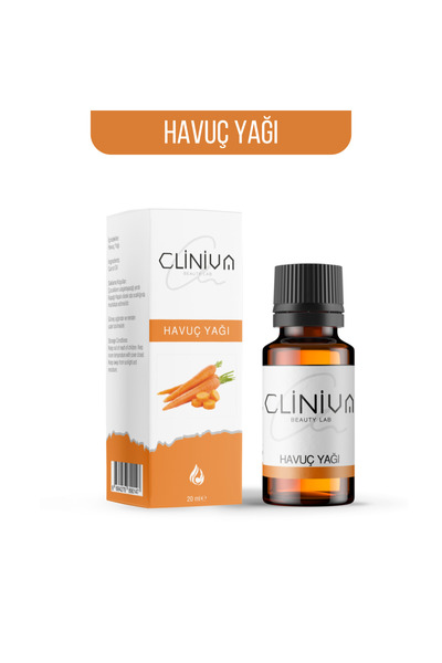 cliniva Havuç Yağı %100 Doğal Sabit Yağ 20ML