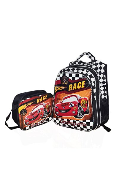 Mashotrend Σακίδιο πλάτης Race Car + Nutrition - Τσάντα Δημοτικού Σχολείου Ca...