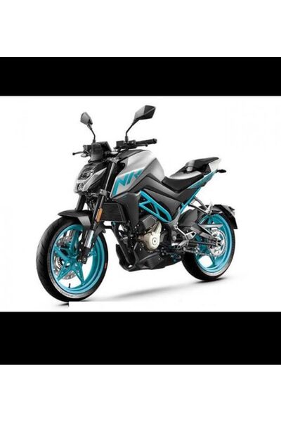 MOTOSEPETİM CF MOTO 250 NK YAZILI JANT ŞERİDİ BEYAZ RENK STİCKER