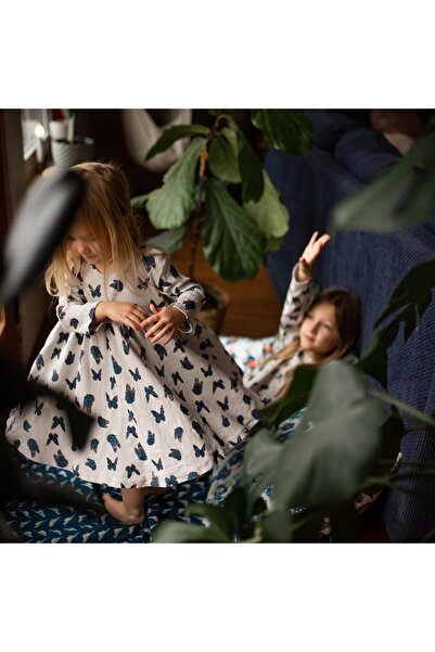 Antebies Butterfly Patterned Stylish Dress