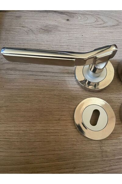 bersayapı Azra Rozetli Oda Kapı Kolu Nikel Saten 1 Takım