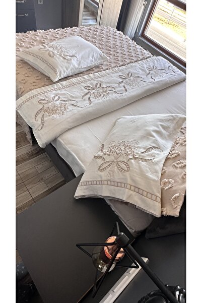 incisecrethome YATAK ÖRTÜSÜ VE PAMUK SATEN NEVRESİM SETİ TOPLAMDA 9 PARÇADAN OLUŞMAKTADIR.,,