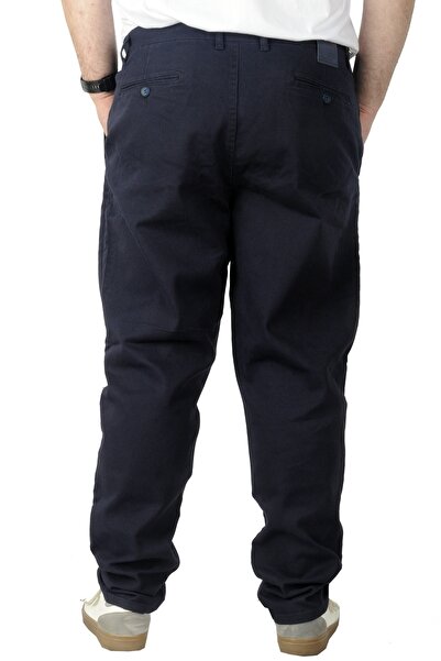 ModeXL Ανδρικό παντελόνι Gabardine - Mode XL, μεγάλο μέγεθος, Navy, Nature 22850