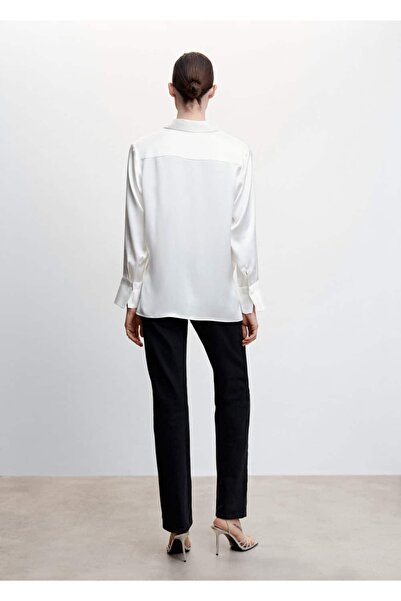 MANGO Woman Drape Detaylı Gömlek