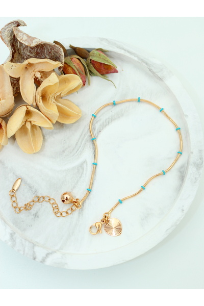 Yelda's Gold Steel Heart Bracelet