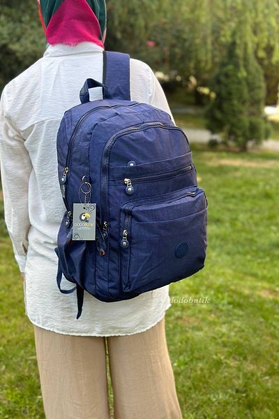 DodoButik Water Resistant Large Size Navy Blue Backpack