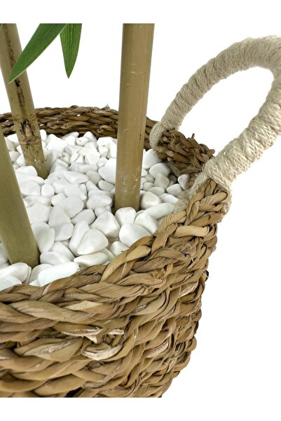 BİÇİÇEK 140 cm yapay benjamin ağacı hasır saksıda