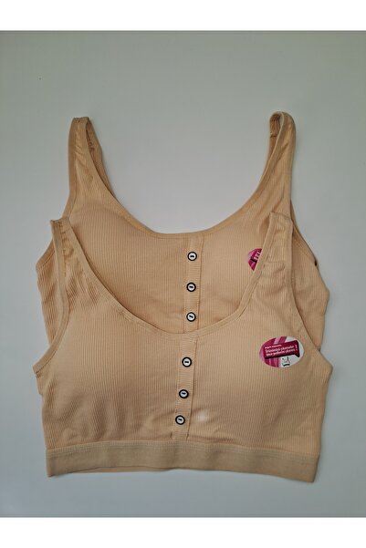 NARIYA حمالة صدر نسائية كبيرة الحجم مكونة من قطعتين من القطن الممشط ومبطن بنص...