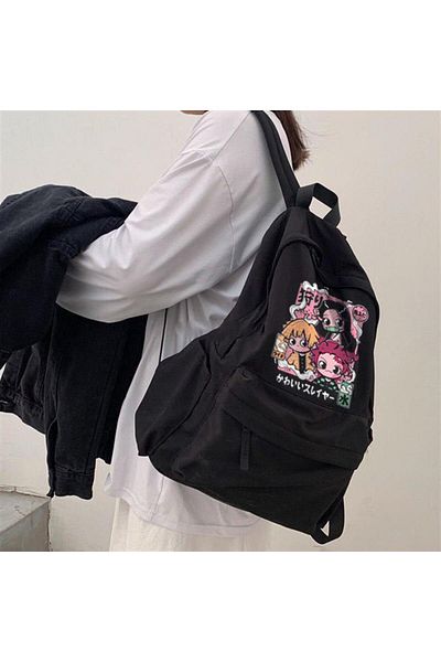 Touz Blunt Blunt Demon Slayer Cover Printed Unisex Backpack