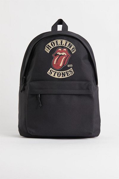 Touz Blunt Blunt Rolling Stones Vintage Printed Unisex Backpack