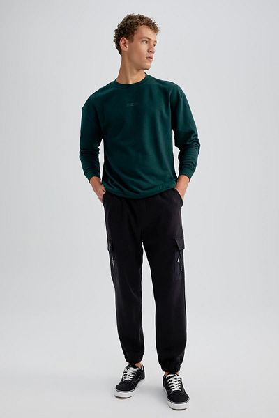 DeFacto Jogginghose, Übergröße, breite Passform, Kargotasche, elastisches Bein B1940ax23au